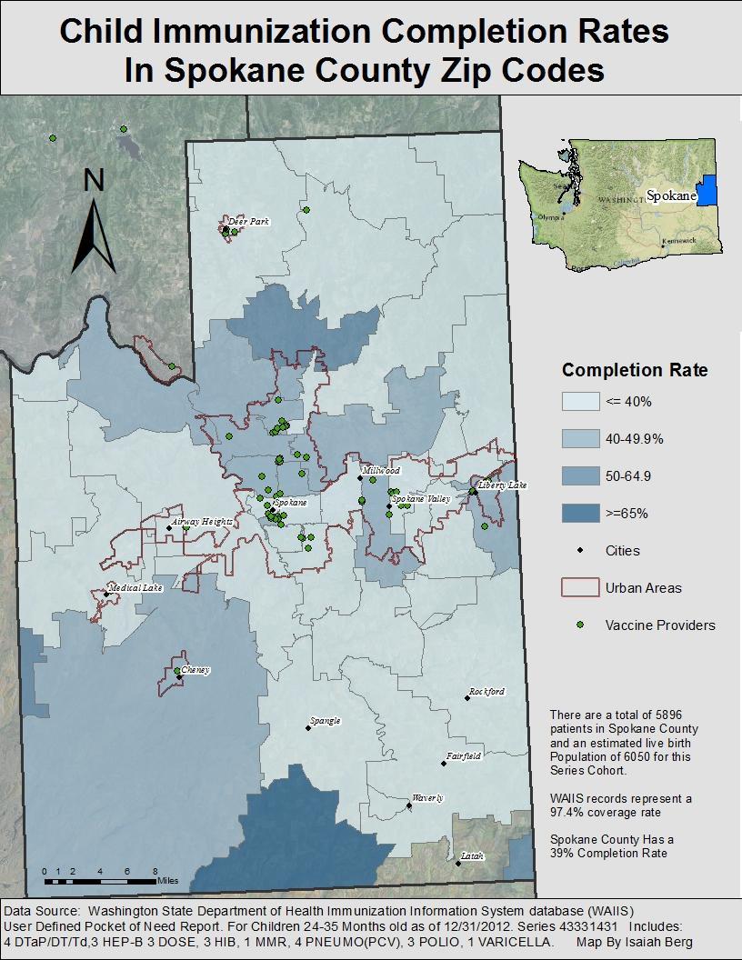 Spokane County Mapping Immunization