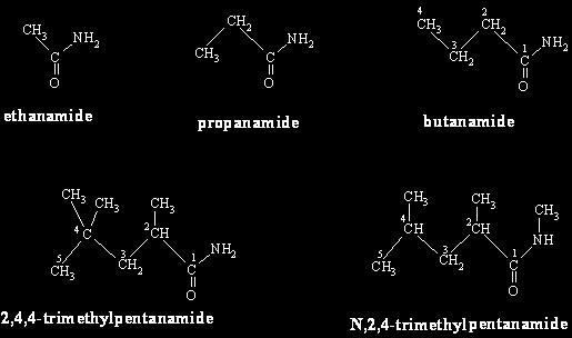 46 8. Amide Amide derives from a carboxylic acid in which its OH group is replaced by an amino group