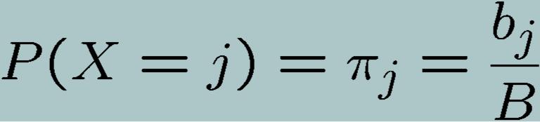 The Hastings-Metropolis Algorithm Our goal: Generate samples from the following discrete distribution: We don t know B!