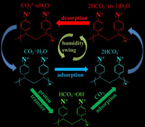 Reaction pathways of CO2 adsorption Adsorption/desorption