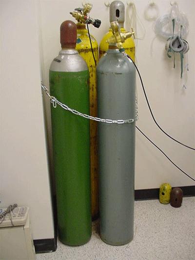 Chemistry Lab Policies Compressed gases: - Store and transport compressed gas cylinders with the safety caps on. - Transport large cylinders on a hand truck to which the cylinder is secured.