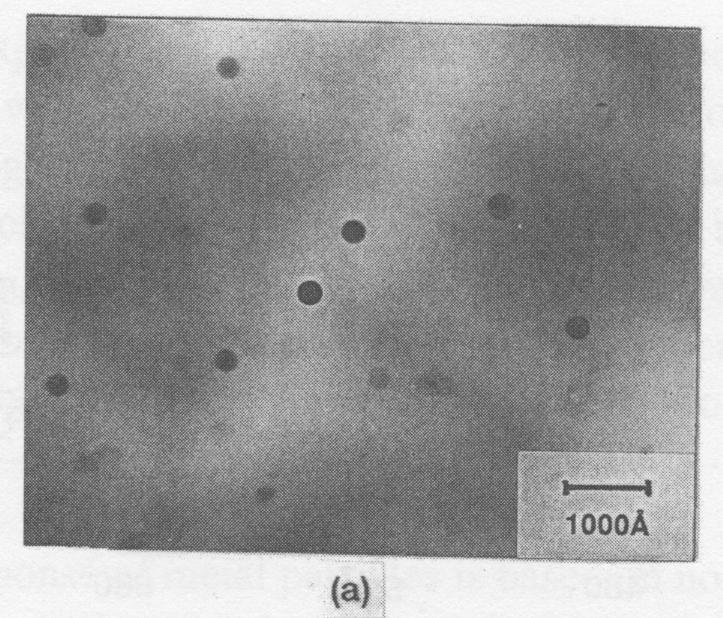 TEM micrographs of glasses doped with