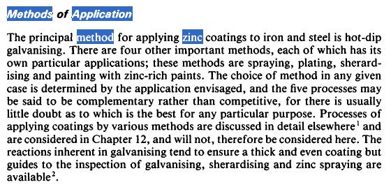 (d) Search for zinc application methods on Knovel. In the search results, click on the text link for the section 13.