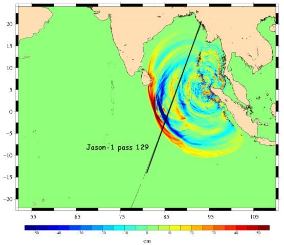 Tsunami Detection from Space Radar Altimetry (RA) Tsunami detection with RA demonstrated for Sumatra tsunami Only few satellites Data transmission only once per orbit Measurments only along track