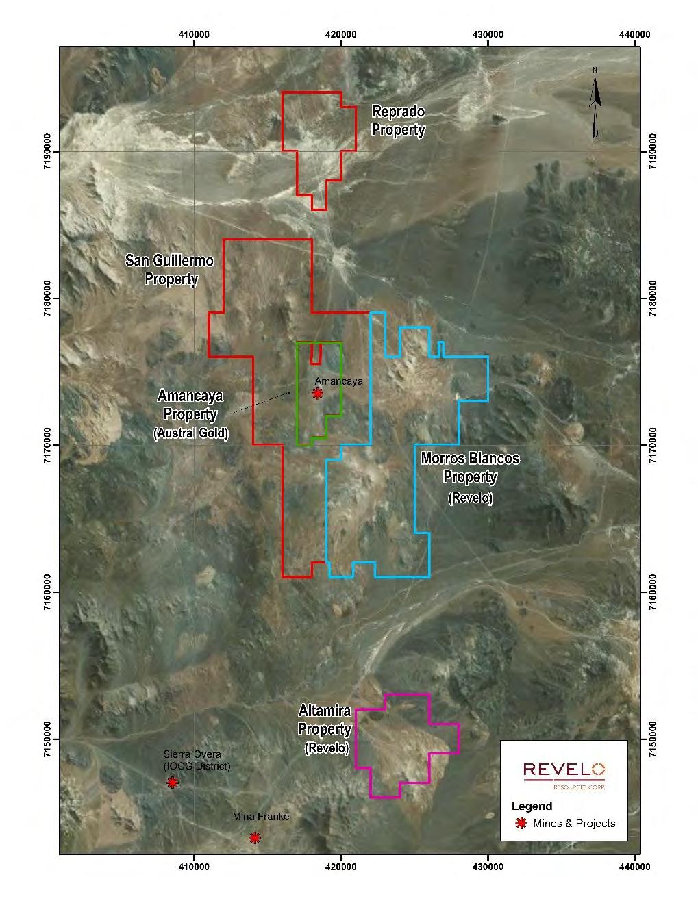 District Geological Setting Reprado & San Guillermo Access to PanAmerican Highway REPRADO PROPERTY (stral Gold ~2,750 Ha) -
