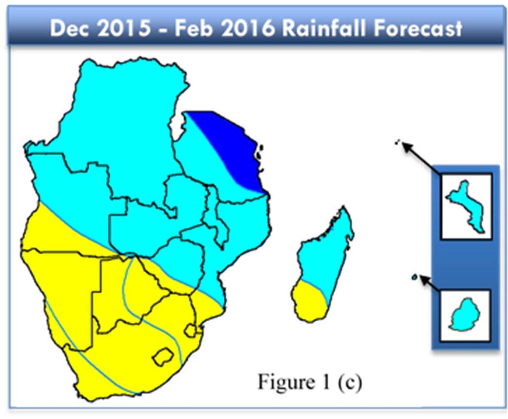 SARCOF Forecast 2015 Above/Normal/Below 40 /