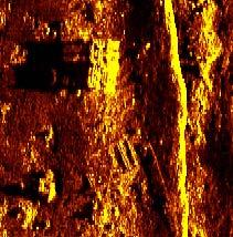 section of sidescan data from the REMUS AUV.