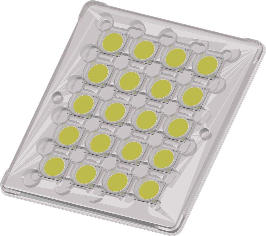 Five trays are sealed in an anti-static