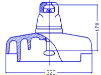 170 545 Figure 3c LXZP-300 400 195 635 Figure 3d Table 2. Dimensions of the test composite insulators.