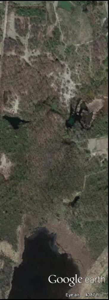Circled in red is the area where backfill from surface mining