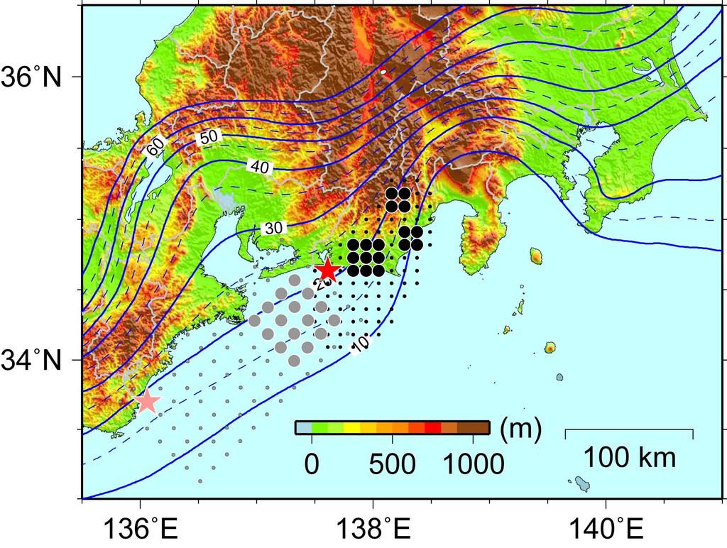 ground motion prediction of a future event. However, the segmentation of rupture area and location of asperity have been geophysically investigated.