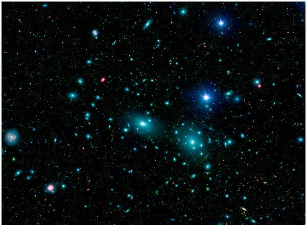 Visible Matter in the Universe: Cluster of Galaxies example COMA cluster - Looking at the B-band