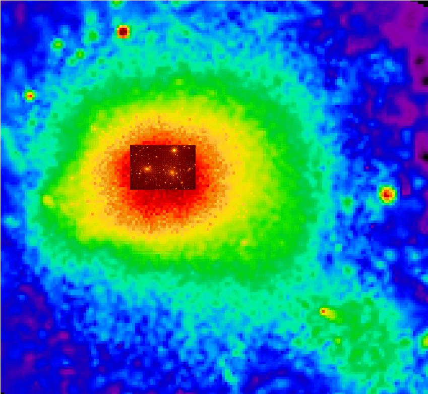 Coma cluster stellar mass - Looking in the X-ray bands there is a hot, low-density emitting gas (T~10 8 K)