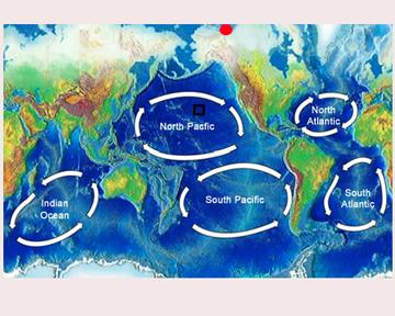 Oceans Gyres places where currents