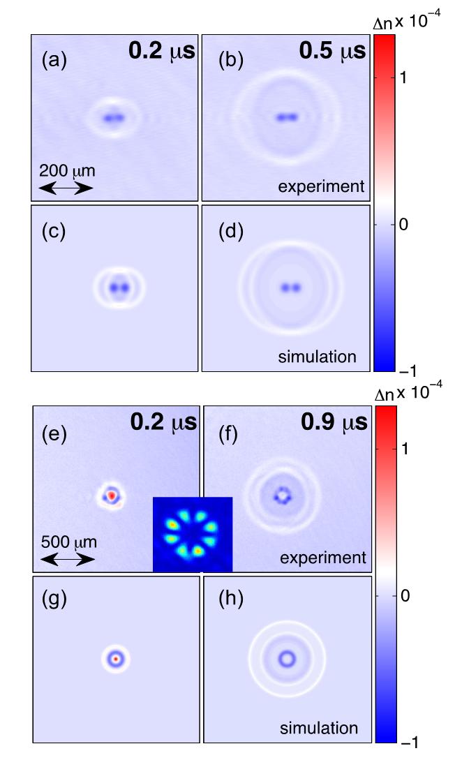 of the gas evolution induced by single- and multi-filaments both experiment and simulation- can be viewed at [17]. Figure 3.