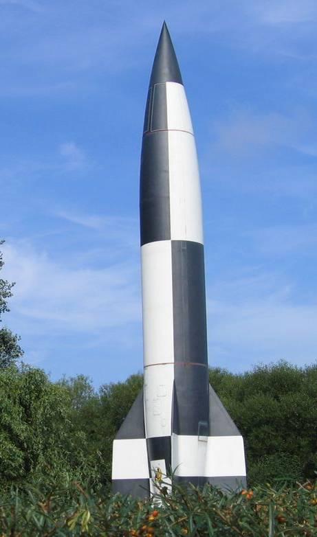 German V-2 Rocket The V-2 rockets were launched by the Germans during World War II.