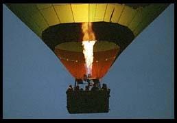 a hot air balloon).
