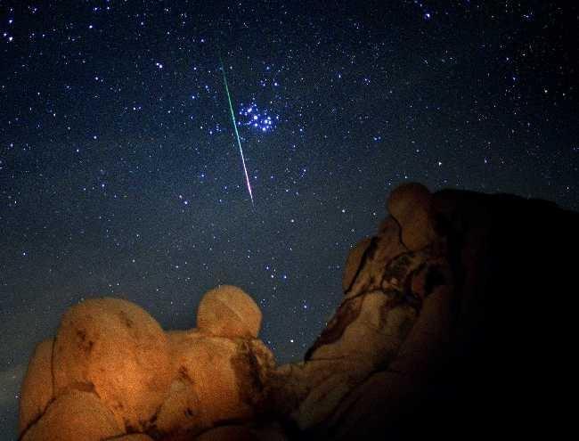 Meteors are falling from the sky. Most of us probably have seen meteors or shooting stars.