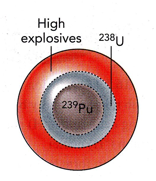 Plutonium-based weapons With 239 Pu a cannon-like design would result would blow apart