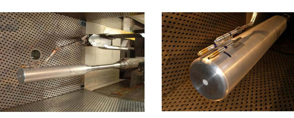 Figure 3 shows the mounting arrangement for the dart freestream tests, and Fig.