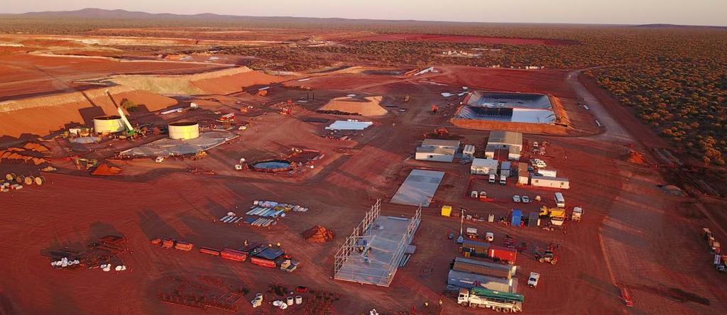free cash subject to certain conditions, providing a flexible and competitively priced financing package Construction remains on schedule and on budget for first gold production in Q2 2018 Gascoyne
