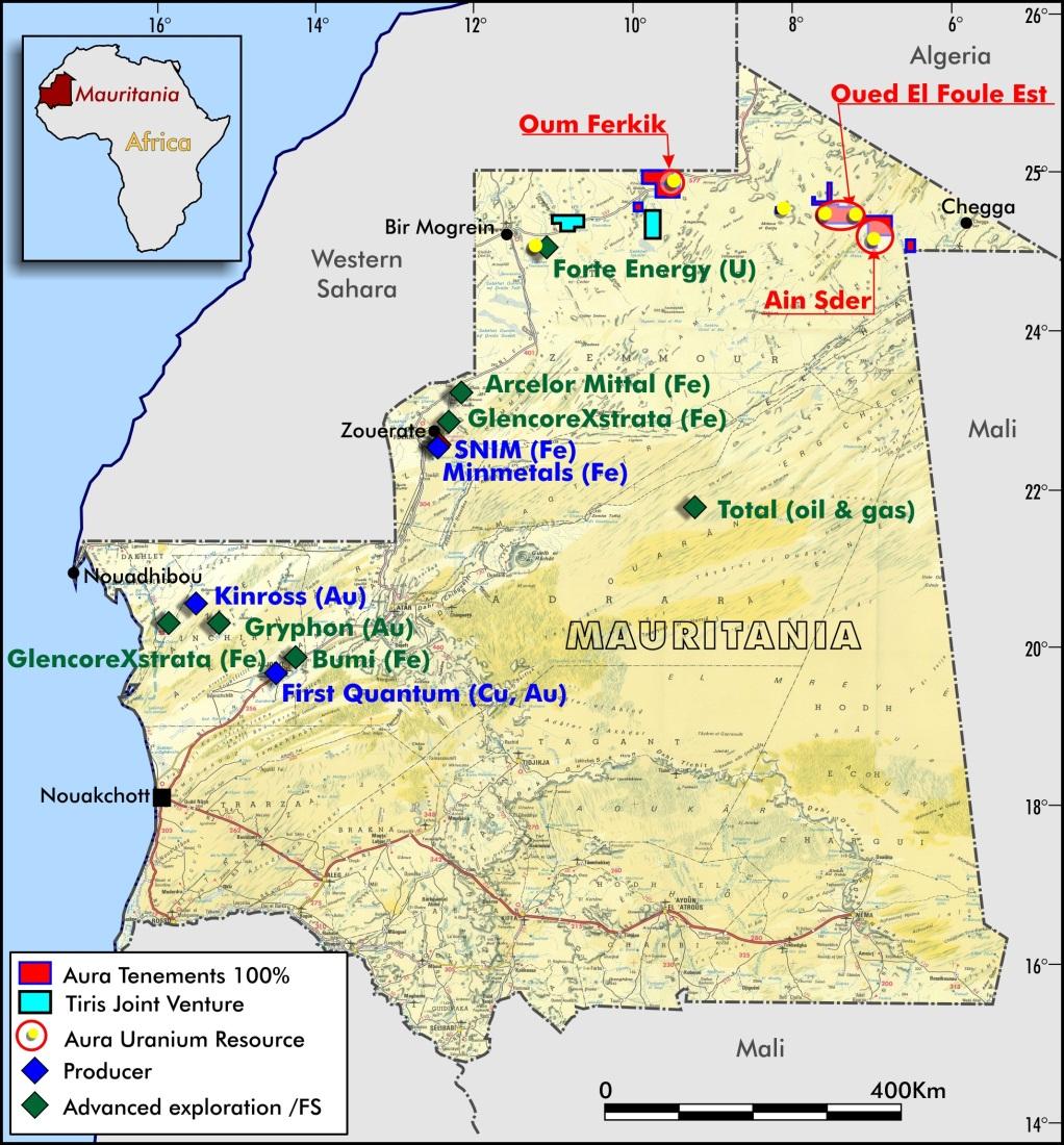 Mauritania Mauritania country with a long history of mining Iron ore, gold, copper Glencore recently committed