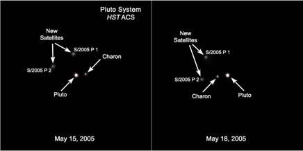 moons: the discovery was surprisingly easy for Hubble with ACS but not