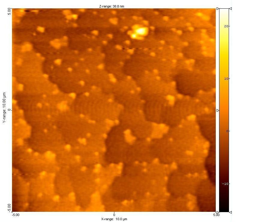 AFM: examples Graphite surface The AFM image shows