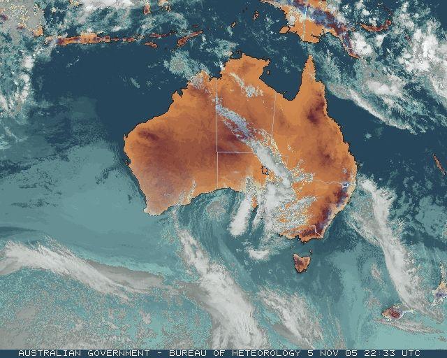 The associated the cold front had traversed the state, lying over western parts of New South Wales and Victoria.