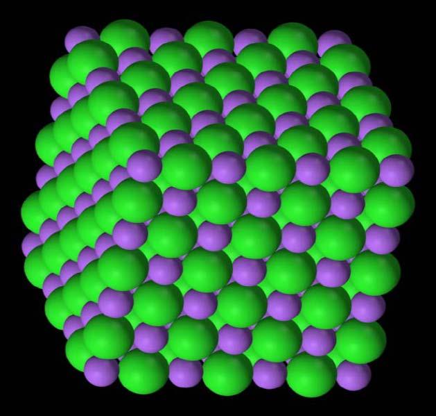 We have previously talked about ionic crystalline compounds where we had lattice sites