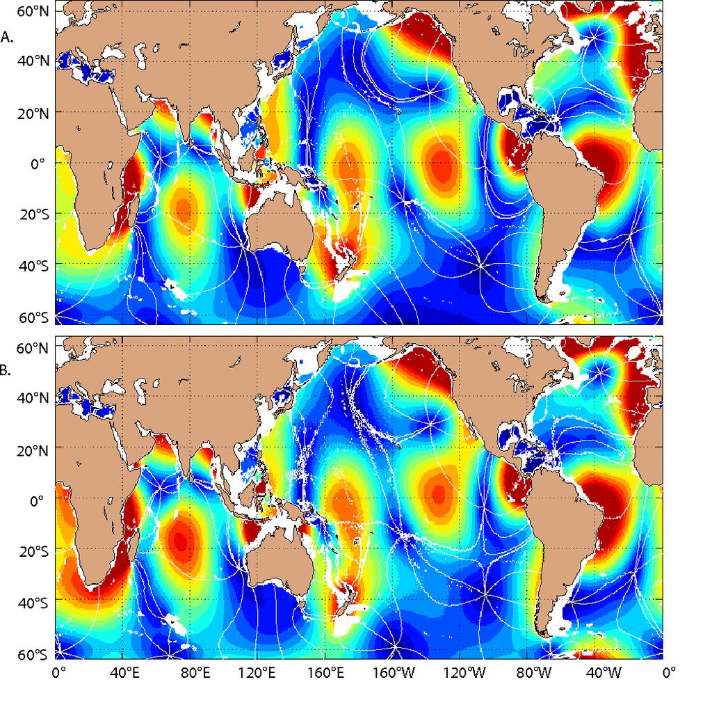 M 2 barotropic tidal elevation: TPXO vs 1/12 Global HYCOM TPXO cm