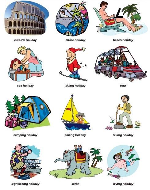 Types of holidays English // UNIT 1