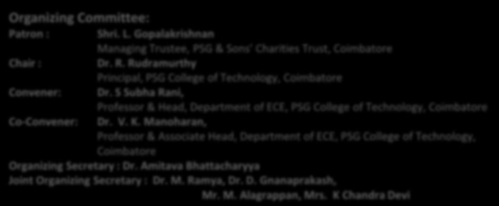 Nanoscience and Technology Department of Electronics and Communication Engineering, PSG College of Technology offers M. Tech. in Nanoscience and Technology from 2010-2011.