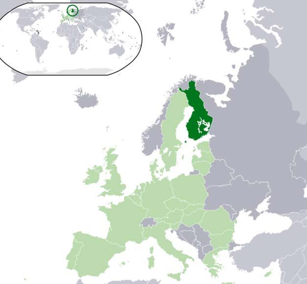 Finland in Brief Geographic location: north of 60 o N Nature: Mostly boreal coniferous forest, lakes and swamps Finland is a member