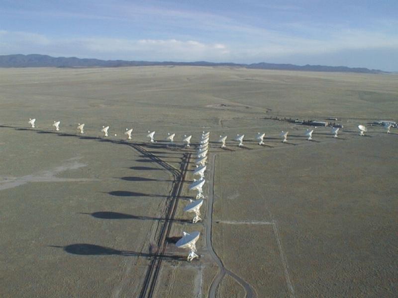 The Very Large Array (VLA) Wide Frequency range up to 50 GHz 25-m dimater antennas on