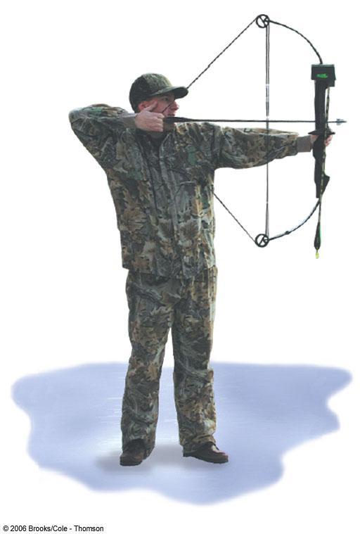 Example 1: The archer An archer stands at rest on frictionless ice and fires a 0.50 kg arrow horizontally at 50.0 m/s.