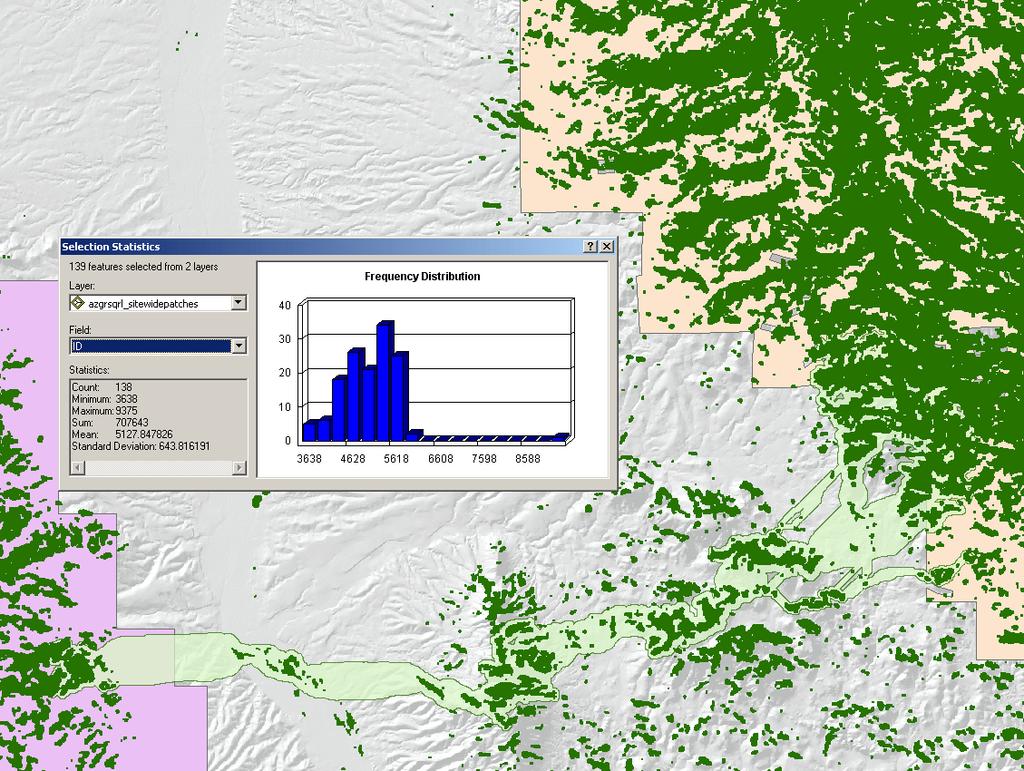 Ancillary Tool: General ArcGIS Statistics This is a standard function available in ArcGIS.