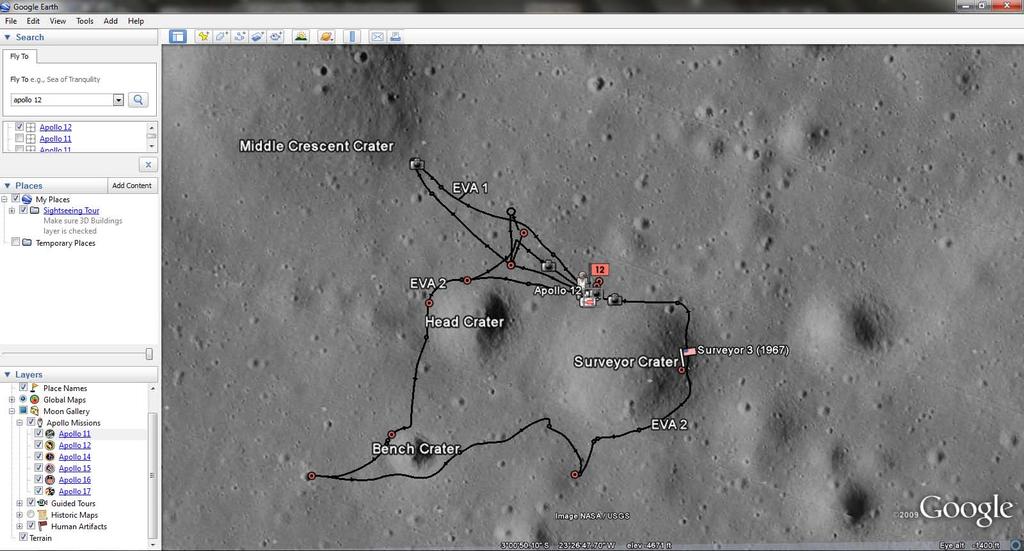 Explore the Moon on your own As you probably already know, Google Earth covers the Moon