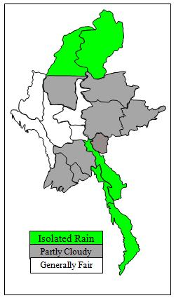 Myanmar Daily Weather Report (Issued at 2:00 pm Su
