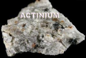 Actinium Atomic number: 89 Symbol: Ac Actinides form oxo-ions They do