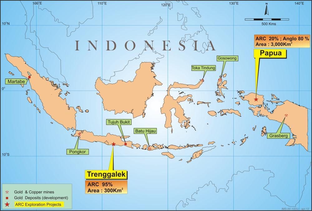 PROJECT ACTIVITY INDONESIA ARX is exploring for gold, silver and base metal deposits along Indonesia s highly prospective magmatic arcs and associated terranes.