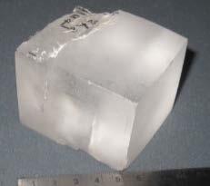 of Salina Formation(Steele and Haynes, 2). This salt crystal grew in a very stable environment (located at the depth of 1675-1755 feet).