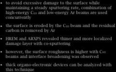 co-sputtering however, the surface roughness is higher with C6 beams and