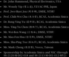 Ying-Yu Chen (-.!), RCA, Academia inica Mr. Wei-Ben Wang (/1), DME, THU Mr. Mao-Fen Hsu (234), DME, THU Miss.