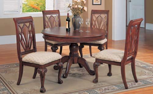 5 H ROMAN EMPIRE 93056» Round Table 52 D x 31 H 93052» Side Chair 26 x