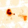133 B.41 SDSS J130359.47+033932.1 Figure B.41: The 3 x 3 radio image (top) of SDSS J130359.47+033932.1 shows a faint core source and two lobes of different brightness.