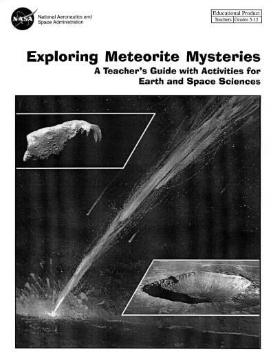 About Exploring Meteorite Mysteries Teachers and scientists designed this book to engage students in inquiry science and to extend science with interdisciplinary connections.
