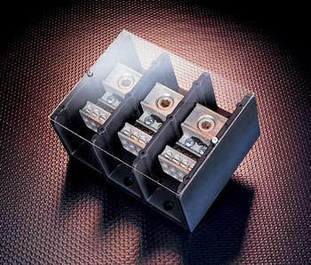 optional power distribution block covers provide protection against accidental shorting between poles caused by loose wires, tools, or other conductive material.