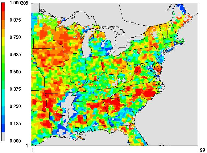 NH 3 Emissions in Eastern US Dominated by Animal Operations