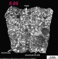 Mineralogy and Texture: EL3 chondrite Oxygen Isotopes: 5.05 and 5.